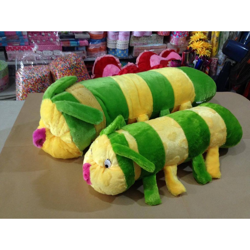 Thú bông sâu gối ôm:45cm:75k - 70cm: 120k