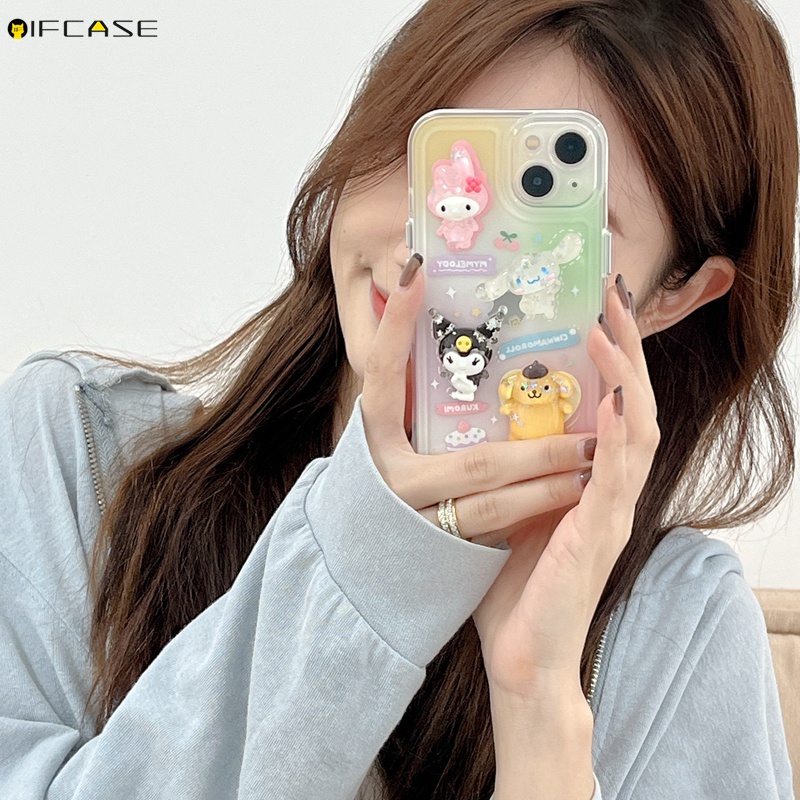 Ốp Điện Thoại Dẻo Trong Suốt Họa Tiết Hoạt Hình Cinnamoroll Melody Cho iPhone 13 12 11 Pro Max XS Max XR X 7 8 Plus