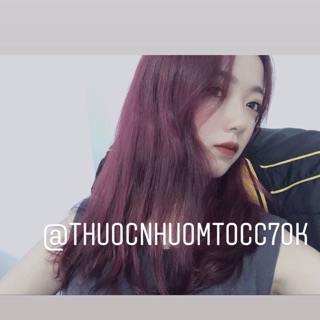 THUỐC NHUỘM MÀU TÍM TRÀ( tặng găng tay+ trợ nhuộm)