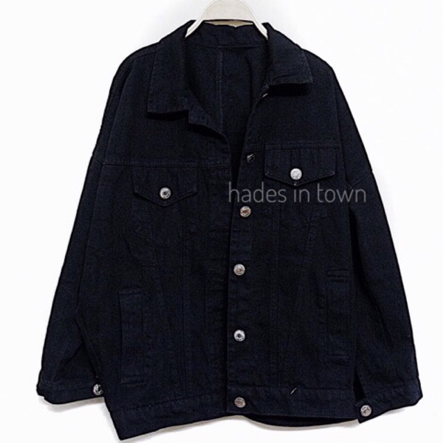 Khoác Denim đen
