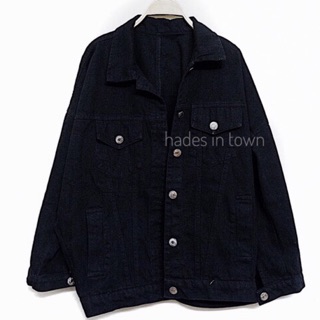 Khoác Denim đen