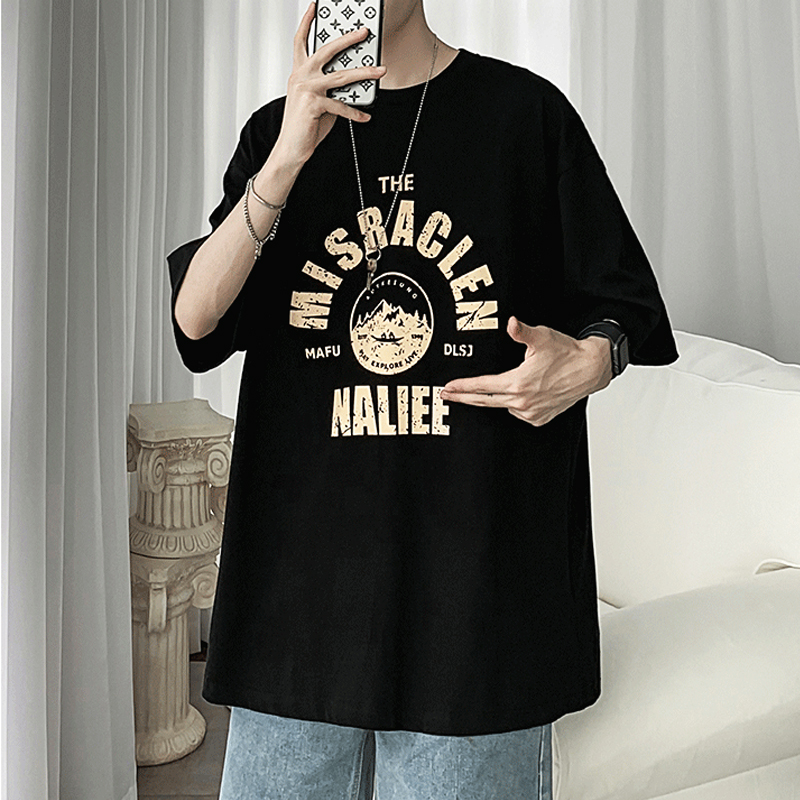 Áo Thun Nam Tay Ngắn In Hình Phong Cách Đường Phố Size M-3Xl