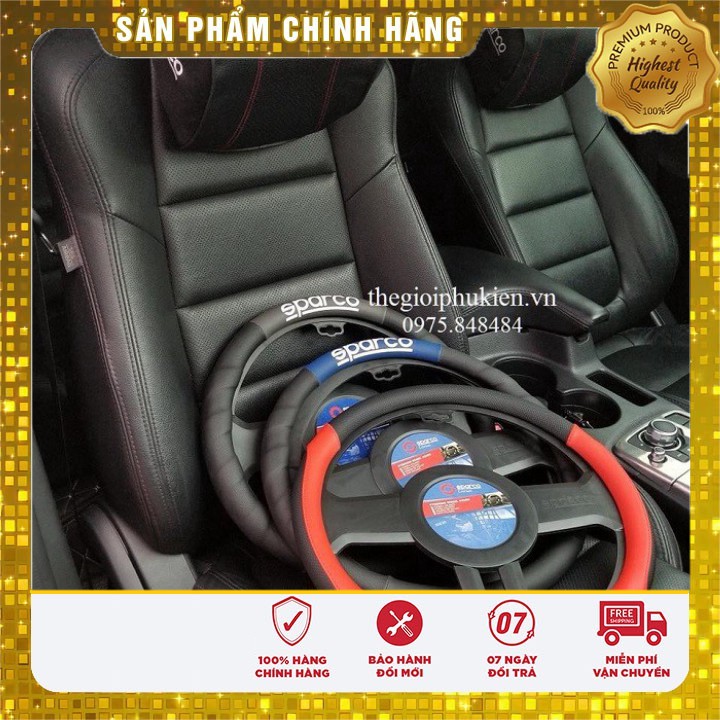 Bọc vô lăng Sparco SPC1113RS chính hãng {SIÊUKHUYENMAI}