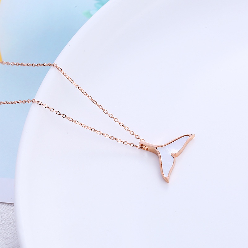 Dây chuyền vòng cổ nữ titan đuôi cá X7-102 - CAM KẾT KHÔNG GỈ, KHÔNG BAY MÀU - BẢO HÀNH 12 THÁNG