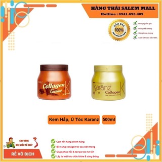 Hấp Dầu Kem Ủ Tóc Collagen Karanz 500ml 🌺 FREESHIP 🌺 Hàng Chính Hãng Công Ty 🌺 Phục Hồi 🌺 Chắc Khỏe 🌺 Giảm Gãy Rụng 🌺