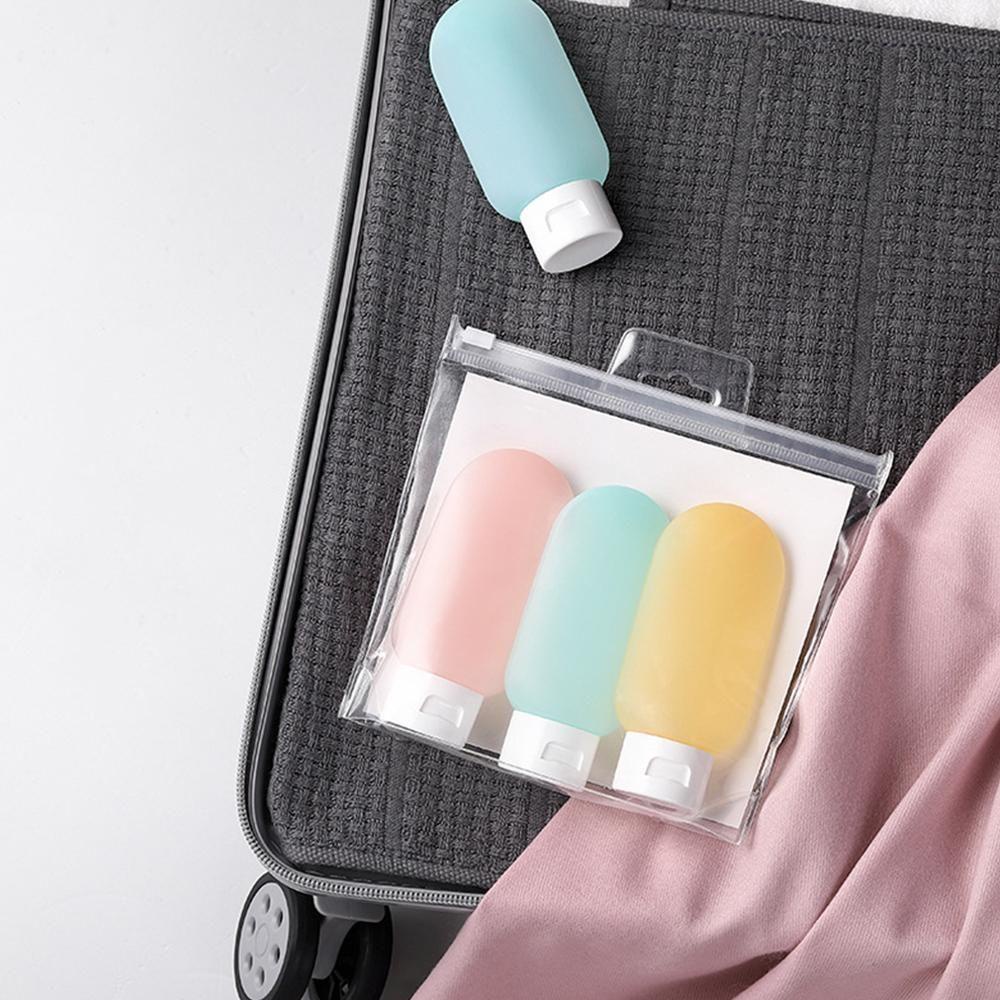 Set 3 Chai Nhựa Rỗng 60ml Đựng Dầu Gội Sữa Tắm Tiện Dụng