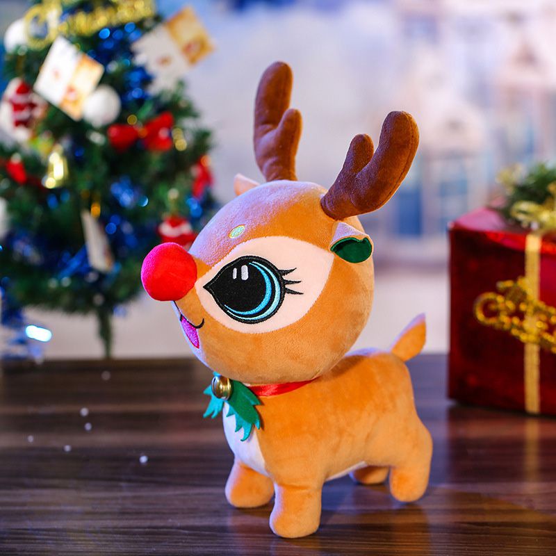 【Ready Stock！！！】Santa Claus Christmas Stuffed Toy Doll Merry Christmas Home Decor Elk Deer Toys