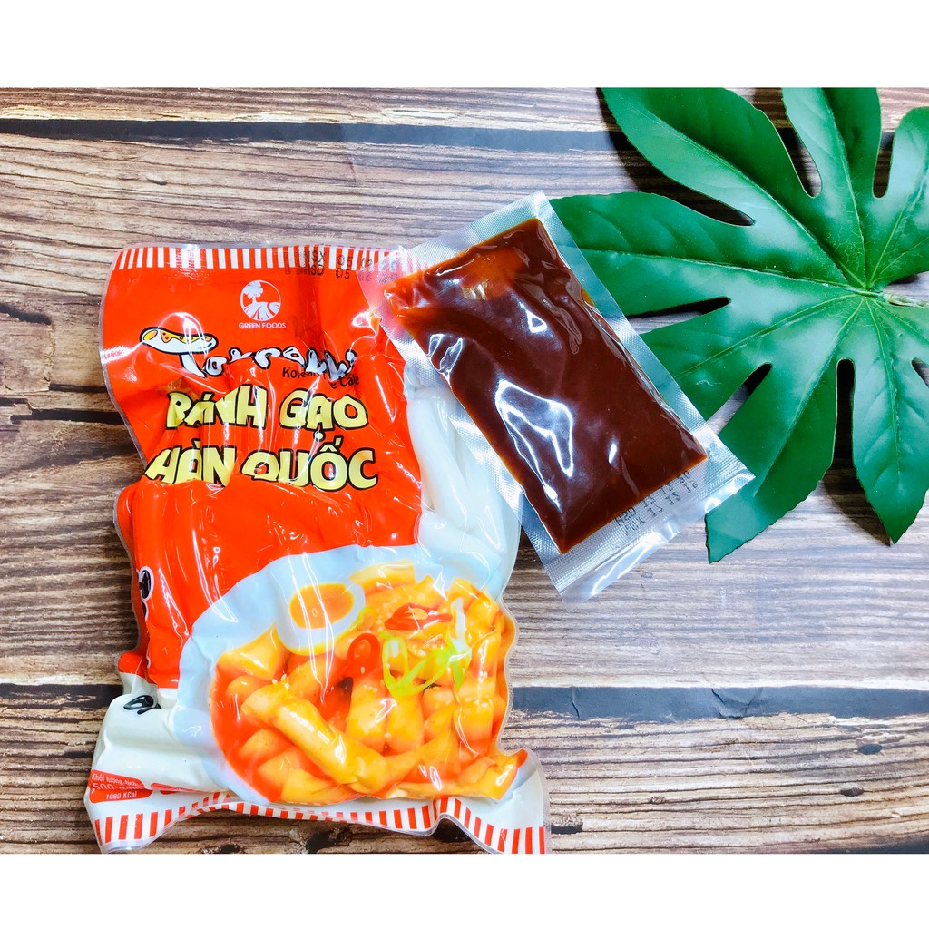 COMBO NẤU BÁNH GẠO TOKBOKKI CAY(500G BÁNH GẠO KÈM 100G SỐT)