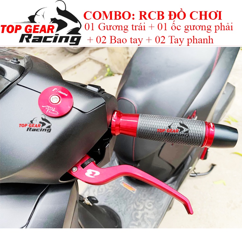 Combo: Đồ Chơi Xe RCB Bao Tay Gương Bịt Gương Tay Phanh RCB Hàng Chuẩn &lt;TOPGEAR&gt;