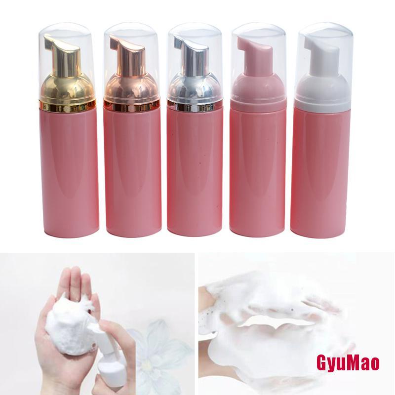 1 Bình Đựng Xà Phòng Dạng Lỏng 60Ml Tạo Bọt Màu Hồng Sáng