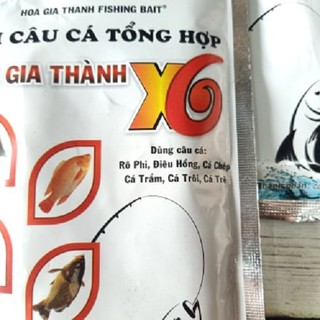 [Mồi Câu]mồi câu cá Hoa Gia Thành X6 siêu nhạy-mồi câu cá rô phi,diêu hồng,cá chép,cá trôi,
