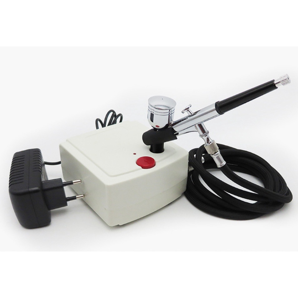 Máy nén khí mini kèm súng phun sơn Airbrush HD-130  - Máy phun sơn mini