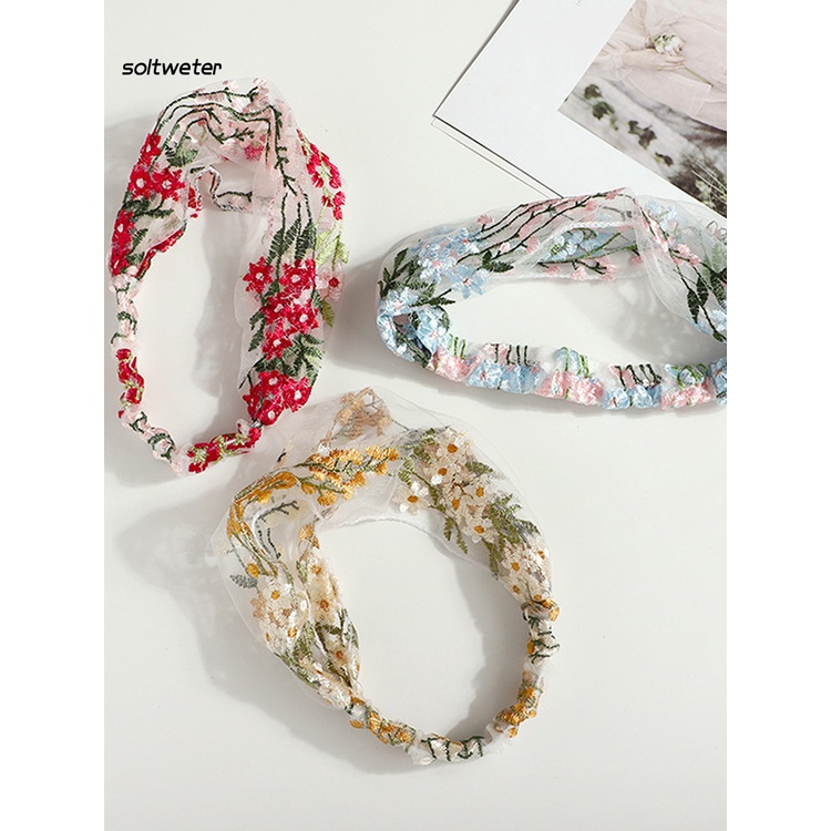 Băng Đô Bản Rộng Mềm Mại Chống Trượt Cho Nữ