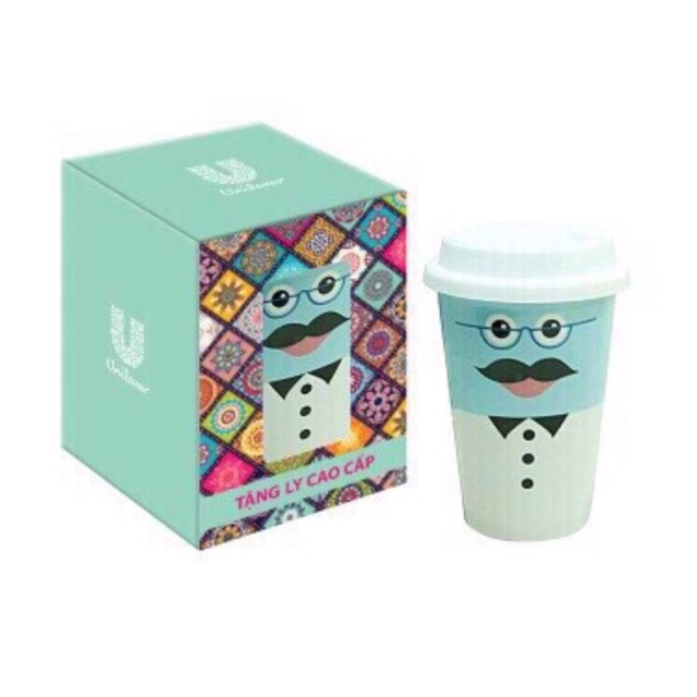 Cốc sứ có nắp couple