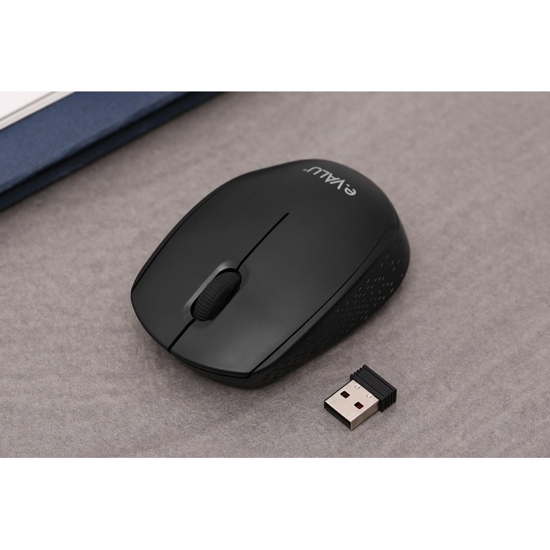 Chuột không dây Anitech MW315 xám và Evalu