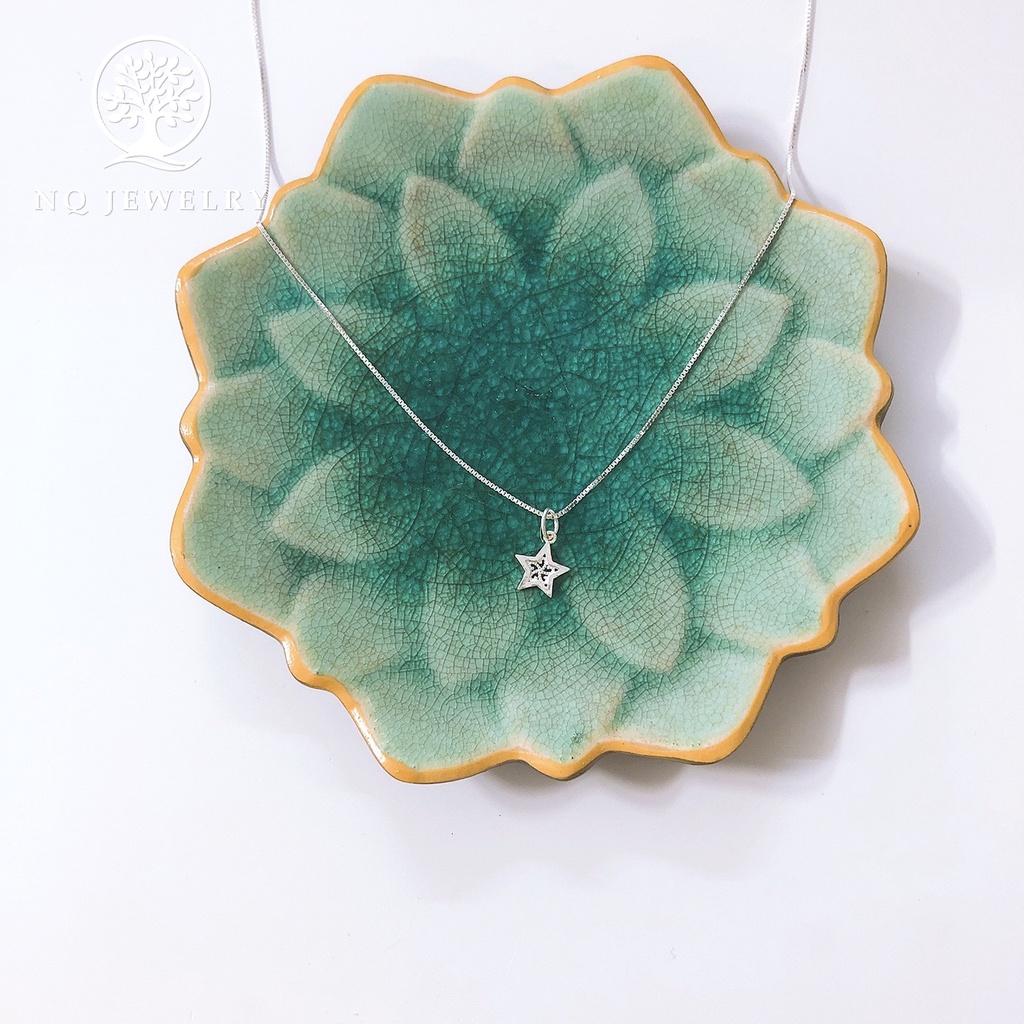 Dây chuyền bạc mặt sao 5 cánh - NQ Jewelry