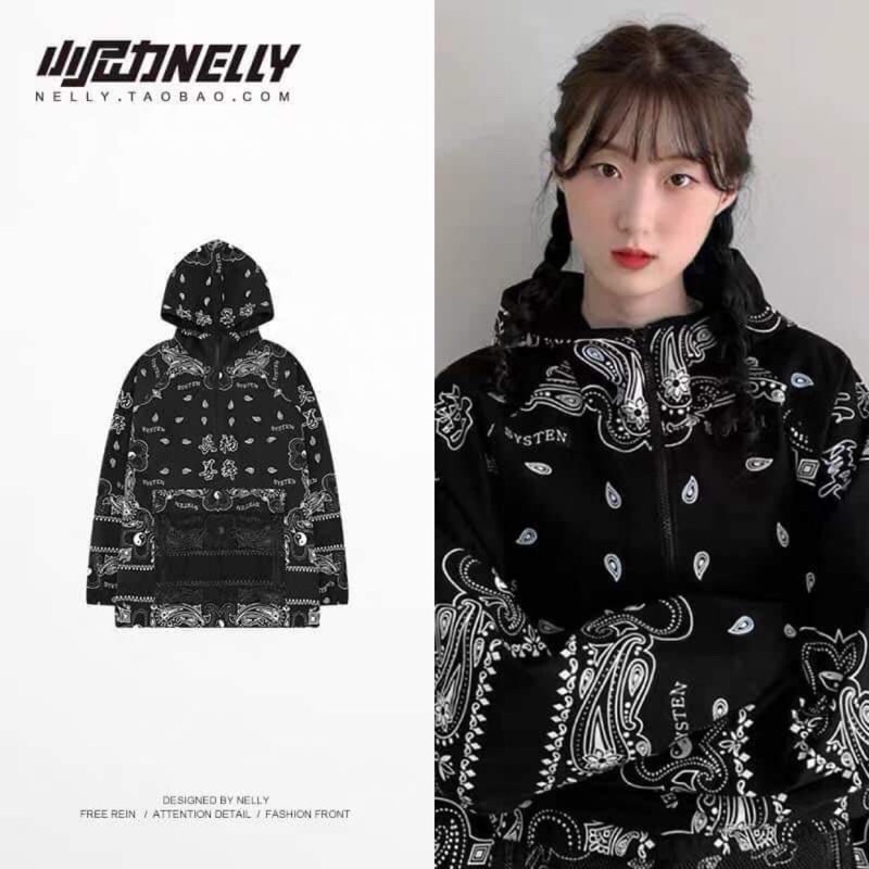 Áo pull, hoodie nhẹ Nelly nhiều hoạ tiết và màu phong cách unisex Aimee closet | BigBuy360 - bigbuy360.vn