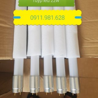 5 bóng tuýp led 22w 1m2 + 5 máng đèn