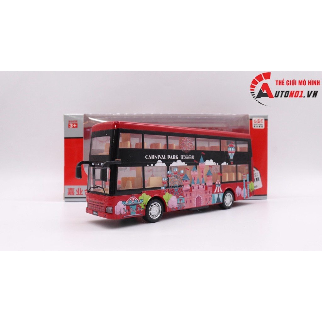 MÔ HÌNH XE TOUR BUS 2 TẦNG RED 1:50 DOUBLE HORSES 7774