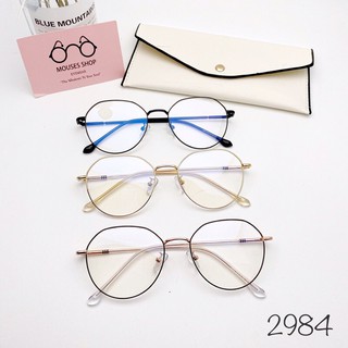 Gọng kính cận oval kim loại 2984