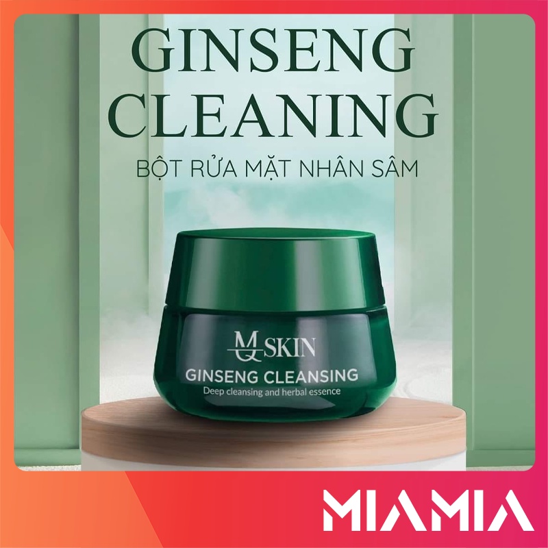 Bột Rửa Mặt Nhân Sâm MQ Skin chính hãng - Sữa rửa mặt Ginseng Cleansing MQskin - 8936117150388