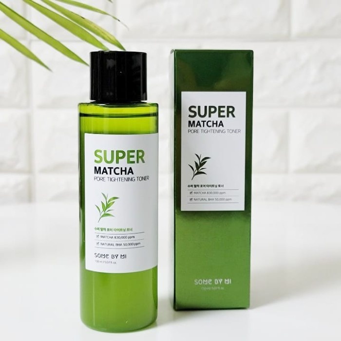 Bộ 2 Sản Phẩm Kiềm Dầu, Se Khít Lỗ Chân Lông Some By Mi Super Matcha Pore Tightening (Toner + Serum)