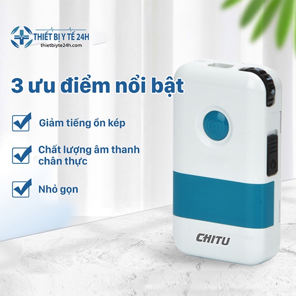 Máy Trợ Thính Có Dây Chitu Cao Cấp- Âm Thanh Trong Veo Không Ù, Âm Thanh Siêu Trong