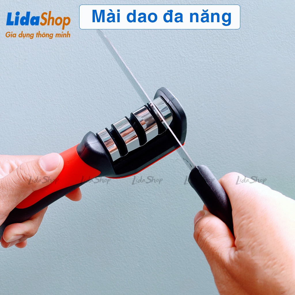 Dụng cụ mài dao đa năng 3 cấp độ cầm tay LidaShop , đồ mài dao nhanh bén siêu tiện lợi M89