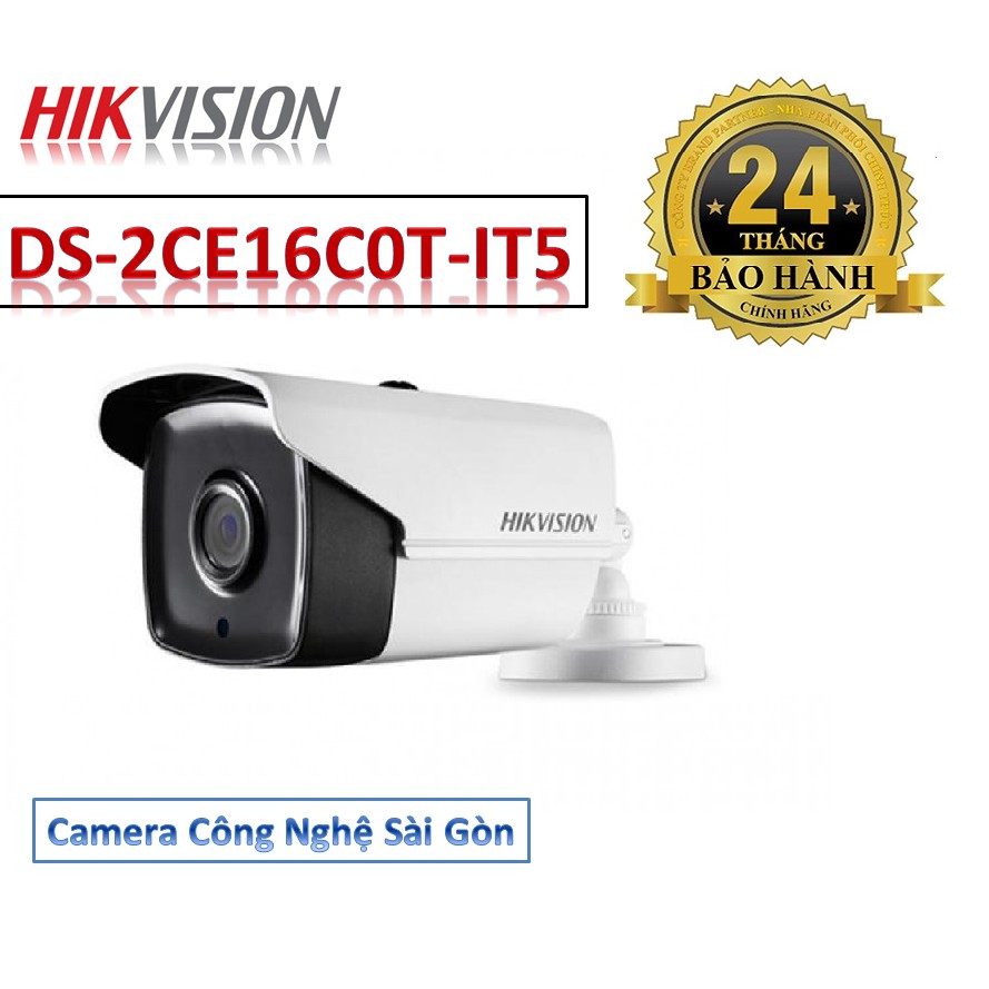 DS-2CE16C0T-IT5 - Camera Giám Sát 1.0 megapixel chính hãng bảo hành 2 năm