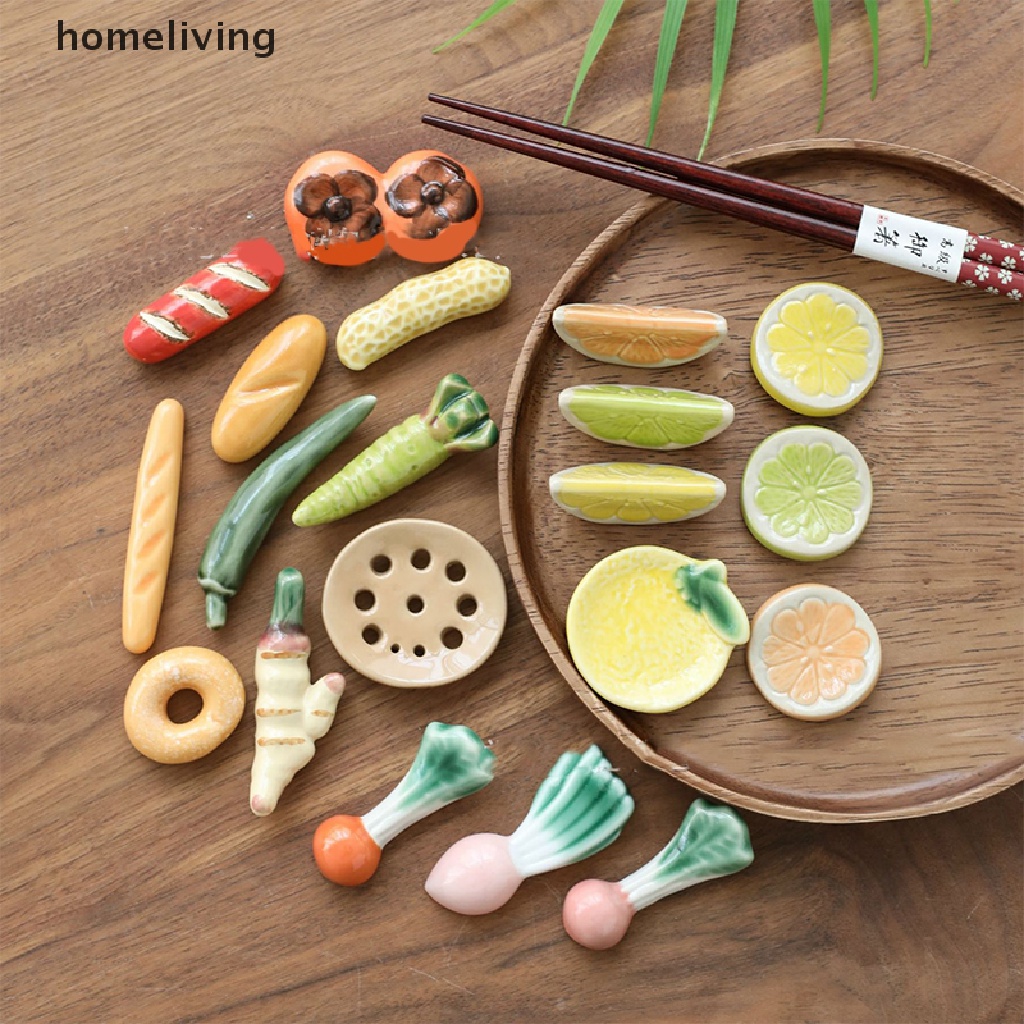 Giá Gác Đũa Bằng Sứ Hình Rau Củ Quả Dễ Thương