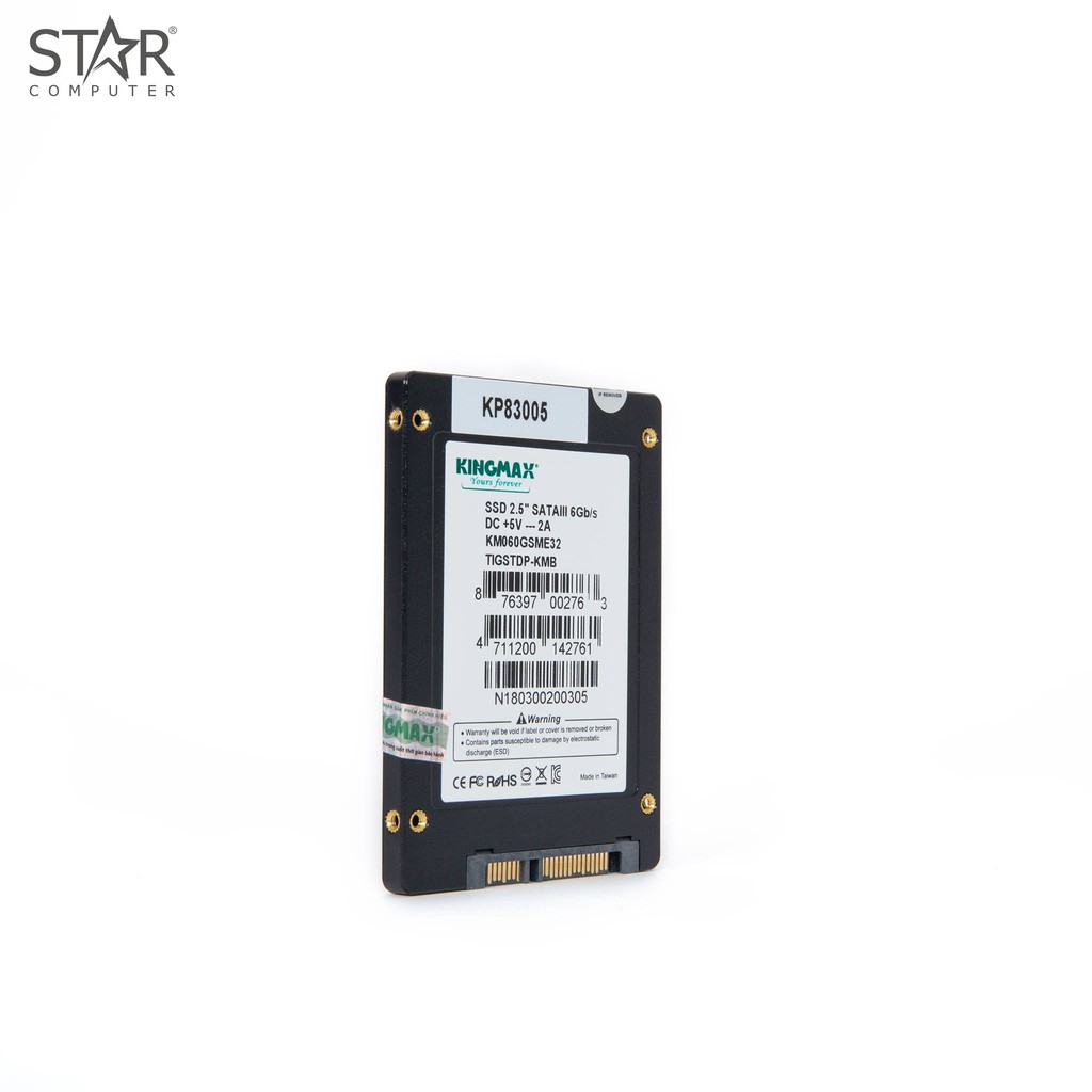 Ổ CỨNG SSD 120G Kingmax SMV32 Sata III 6Gb/s ( Mã KM120GSMV32 ) | BigBuy360 - bigbuy360.vn