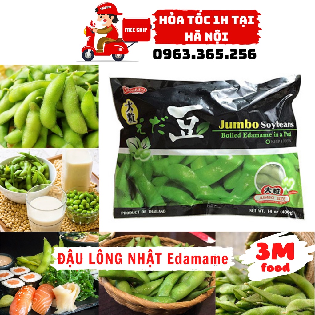 Đậu lông nhật bản gói 400gr Đậu Edamame  Hỏa tốc tại Hà Nội  3M FOOD SSM