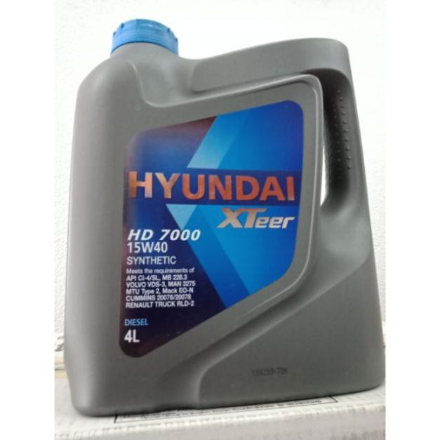 Nhớt động cơ Diesel HYUNDAI XTEER HD7000 15W40_4L