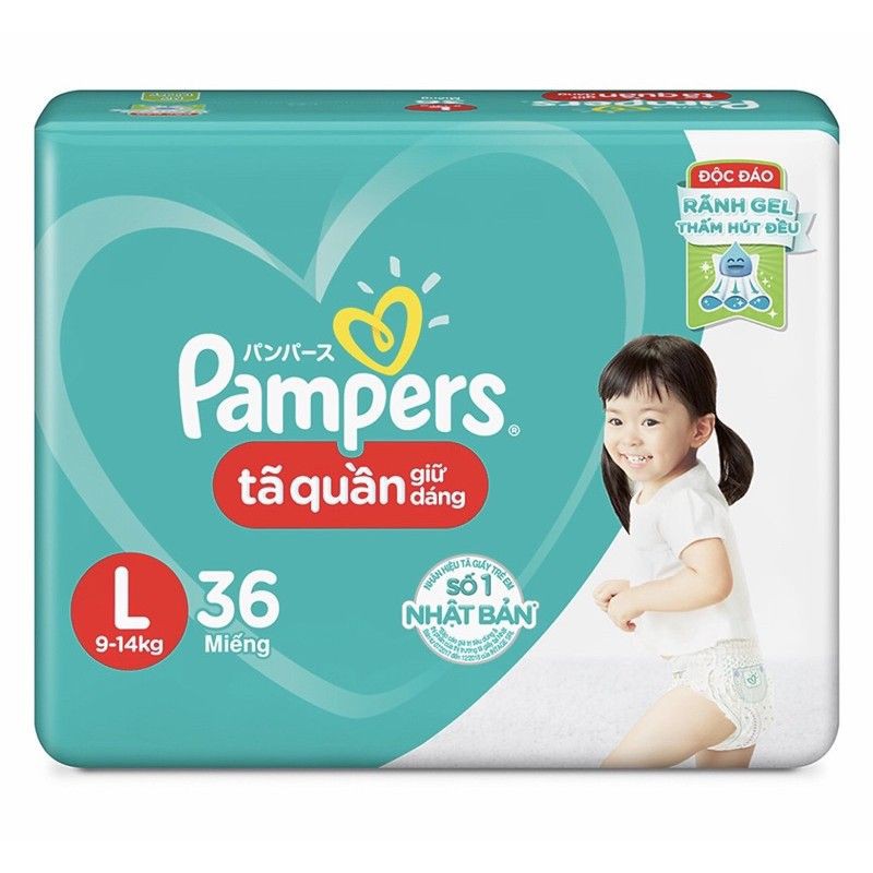 (THANH LÝ) Tả quần Pampers Giữ Dáng M40/L36