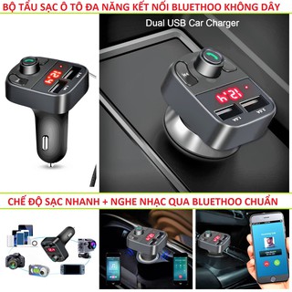 TẨU SẠC Ô TÔ KIÊM NGHE NHẠC MP3 BLUETHOO ĐA NĂNG THÔNG MINH