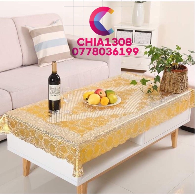 KHĂN TRẢI BÀN (80x 120cm)HOA VÂN NỔI CAO CẤP ( sỉ ib)