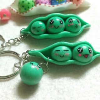🆙Móc khóa Hạt đậu thần kì handmade