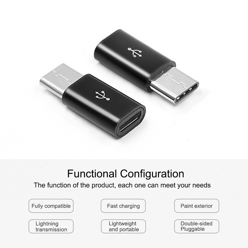 VN COOLMALL 5PCS Type-C Adapter Android to type-c Synchronous  for Android | BigBuy360 - bigbuy360.vn