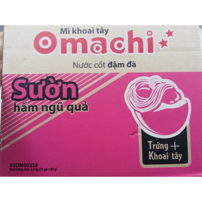Mì omachi sườn hầm ngủ quả 30 gói