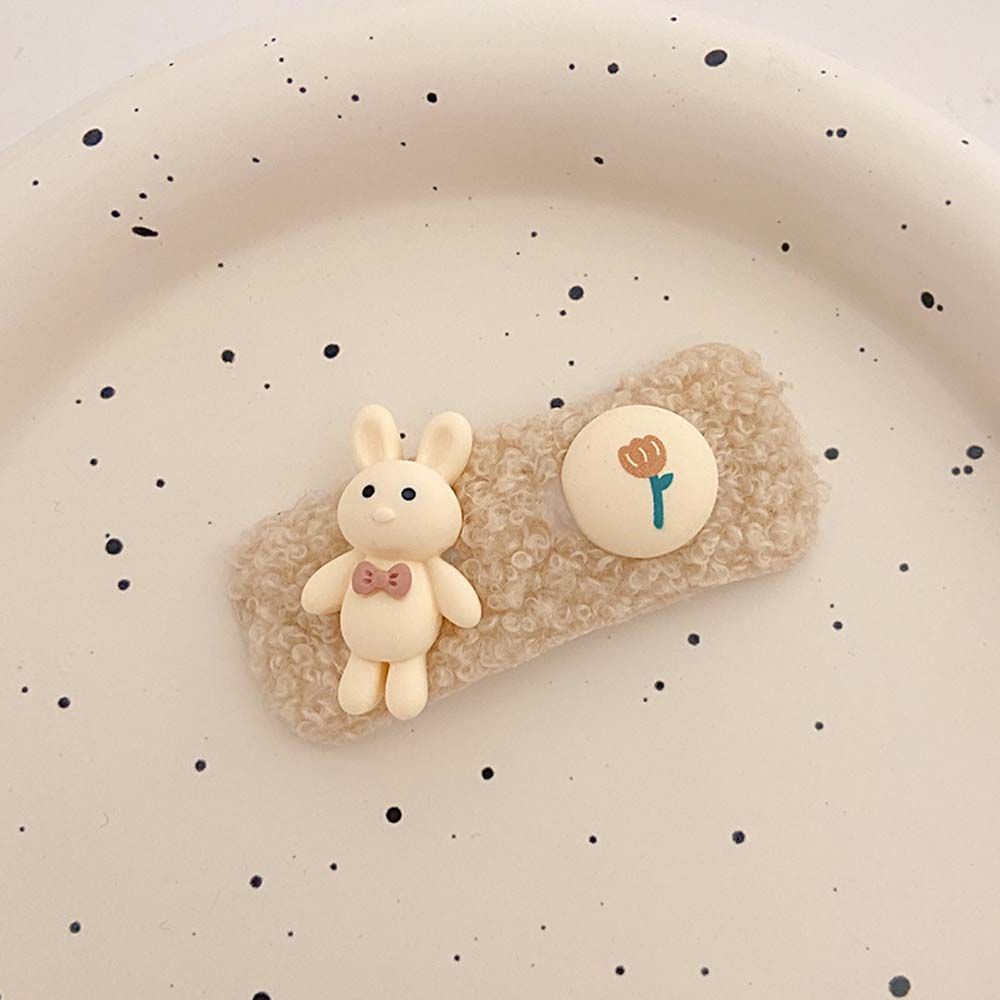 Kẹp tóc BB hình gấu bông dễ thương ngộ nghĩnh phong cách Hàn Quốc cho nữ