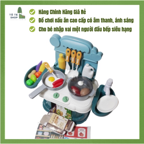 Bộ nấu ăn cho bé, bộ nấu ăn cao cấp Mini Kitchen, đồ chơi nấu ăn mini an toàn cho bé nhập vai thành đầu bếp