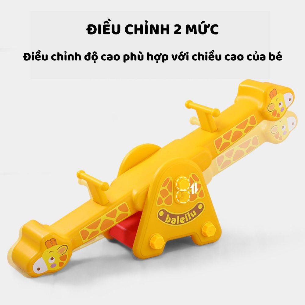 Bập Bênh Đôi Cho Bé Đồ Chơi Vận Động Hình Hươu Đáng Yêu Chất Liệu Nhựa An Toàn Zozon