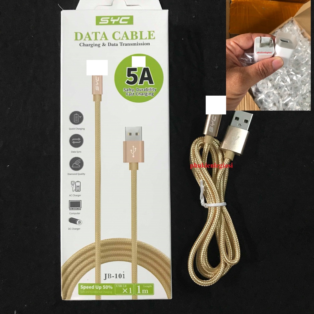 Cốc sạc 1A mã X + cáp dùng cho các máy dùng cáp Ainning