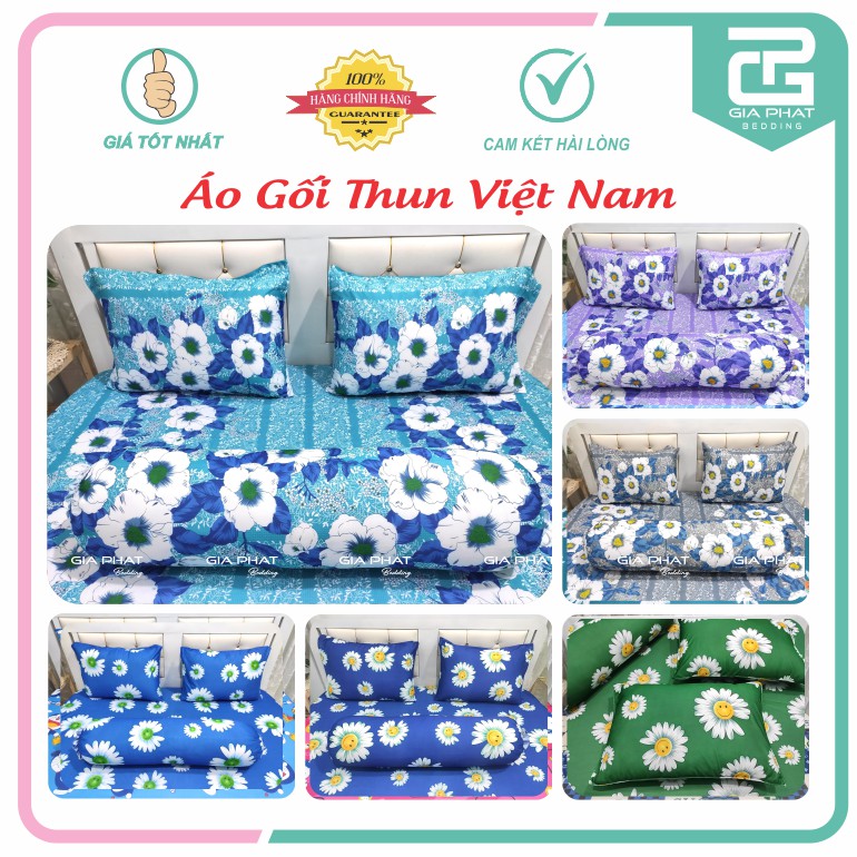 Áo gối, vỏ gối thun lạnh Việt Nam