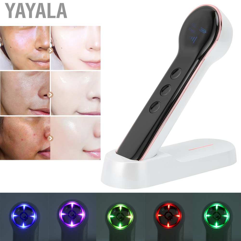 Yayala Slim Patch Health Care Facial Skin Beauty Instrument USB Charging Anti Aging Tightening Face Massage Machine White