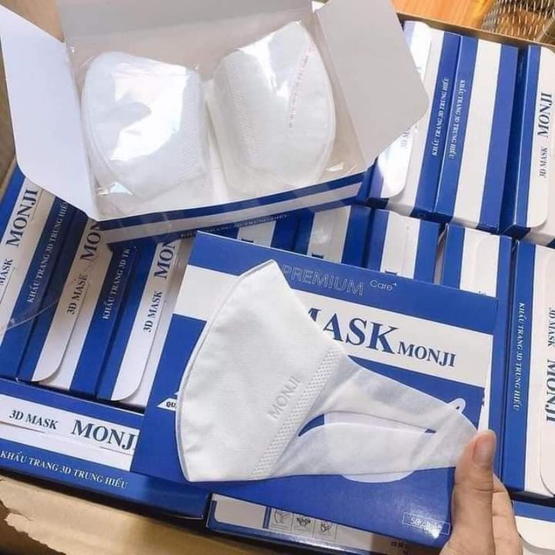 Hộp 50 cái khẩu trang y tế 3D mask monji trung hiếu