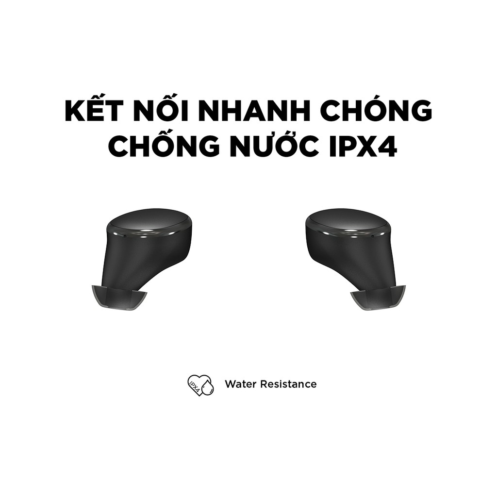 [Mã ELDTRJUL giảm 5% đơn 150K] Tai nghe True Wireless Energizer UB2608, kèm hộp sạc di động, chống thấm nước IPX4