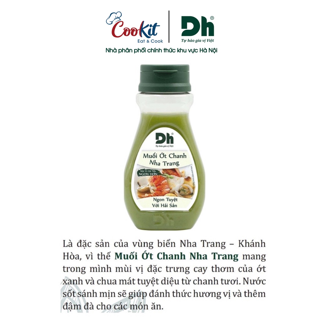 Muối ớt chanh Nha Trang Dh Foods nước chấm hải sản 120/200gr