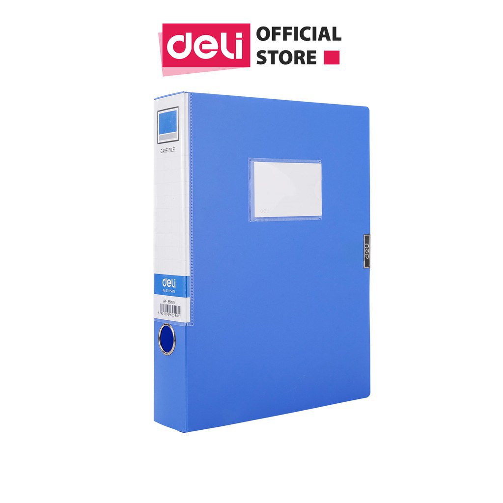 File hộp nhựa đựng tài liệu 10cm Deli 38117