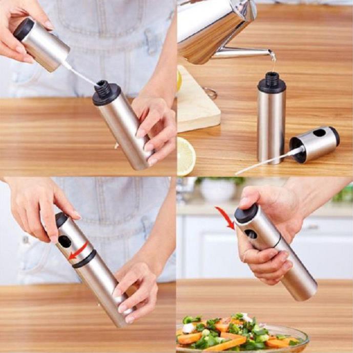 Bình Xịt Gia Vị , Dầu Ăn Bằng Thép Không Gỉ Cao Cấp